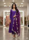 Elegant Roman Silk Kurti Pant Set - Festive Wedding Wear