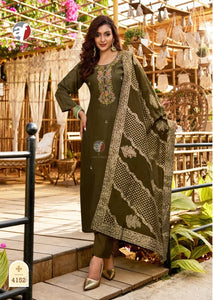 Elegant Roman Silk Kurti Set - Handcrafted Festive Wear for Women
