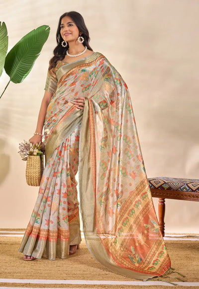 Elegant Royal Soft Silk Saree with Zari Border - Festive Wear for Women