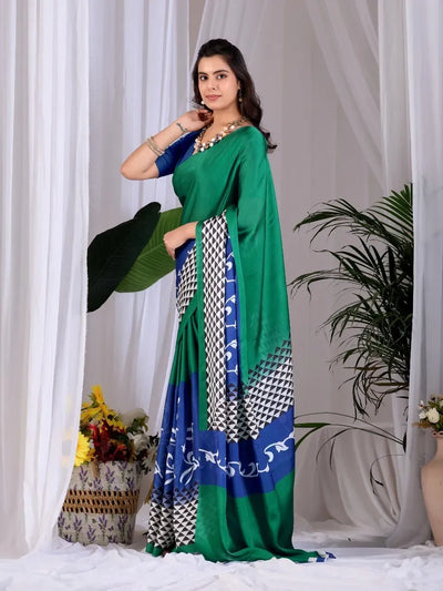 Elegant Satin Georgette Saree - Festive Saree for Women