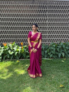 Elegant Semi Mysore Crepe Silk Saree - Festive Special