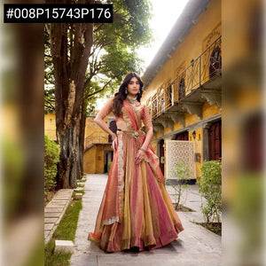 Elegant Sequin & Thread Embroidered Lehenga Choli - Grand Festive Wear for Women
