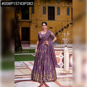 Elegant Sequin & Thread Work Lehenga - Festive Ready for Women