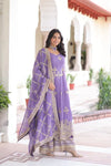 Elegant Sequins Embroidered Gown Set - Readymade Festive Wear for Women
