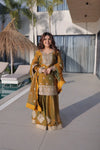 Elegant Sharara Suit Set - Zari Sequins Embroidered Festive Wear