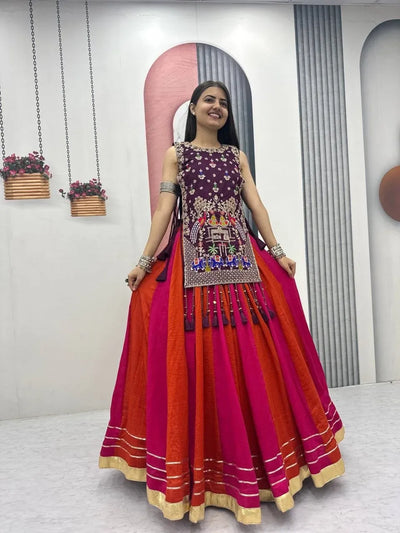 Elegant Silk Lehenga with Heavy Work Shrug - Festive Wedding Wear for Women