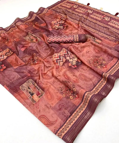 Elegant Soft Art Silk Saree with Jari Border - Festive Wear for Women