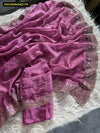 Elegant Soft Crush Silk Saree - C-Pallu Embroidery for Festive & Wedding Wear