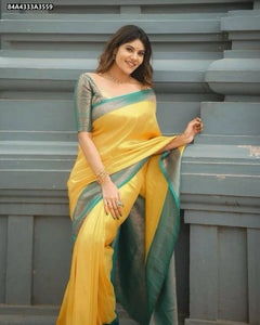 Elegant Soft Lichi Silk Saree - Rich Pallu & Jacquard Design for Women