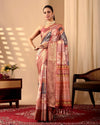 Elegant Soft Lichi Silk Saree with Designer Blouse for Festive Wear