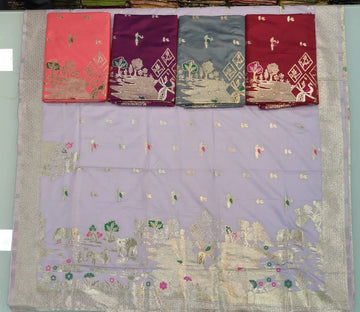 Elegant Soft Silk Saree - Premium Weave for Festive & Wedding Wear