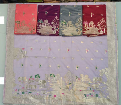 Elegant Soft Silk Saree - Premium Weave for Festive & Wedding Wear