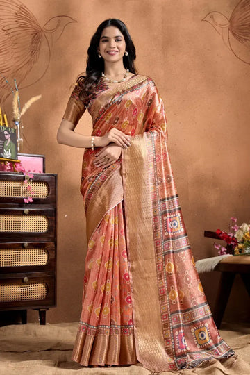Elegant Soft Silk Saree with Patola Pallu for Weddings