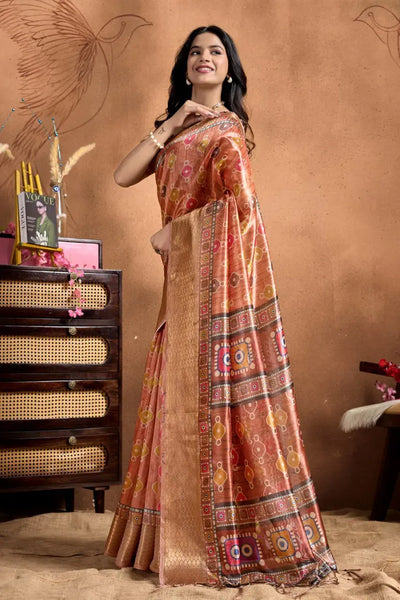 Elegant Soft Silk Saree with Patola Pallu for Weddings