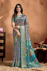 Elegant Soft Silk Saree with Traditional Peacock Pallu - Festive Wear for Women