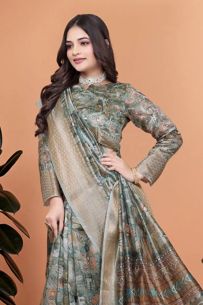 Elegant Soft Silk Saree - Zari Woven Border for Festive Wear