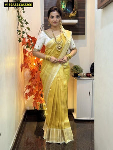 Elegant Soft Tissue Silk Saree - Grand Rich Pallu for Festive Wear