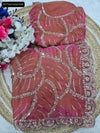 Elegant Space Silk Saree - Original Beeds Work for Festive & Party Wear