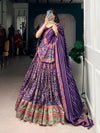 Elegant Tasar Silk Lehenga Choli - Iconic Sparkle Work for Festive Wear