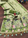 Elegant Tissue Silk Saree - Floral Resham Weave for Festive & Party Wear