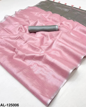 Elegant Tissue Silk Saree - Shimmering Dual-Tone Festive Wear for Women