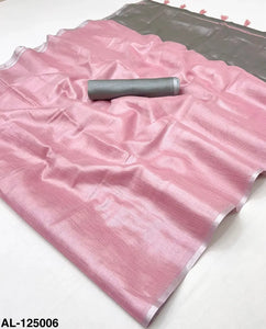 Elegant Tissue Silk Saree - Shimmering Dual-Tone Festive Wear for Women