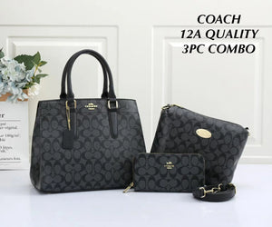 Elegant 3-Piece Top Handle Handbag Set for Women | Premium Combo