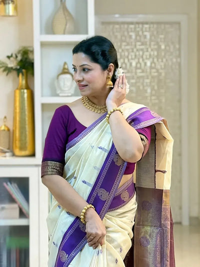 Elegant Traditional Cotton Saree - Festive Wear for Women
