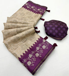 Elegant Tussar Zari Saree with Bentex Border for Festive Prep