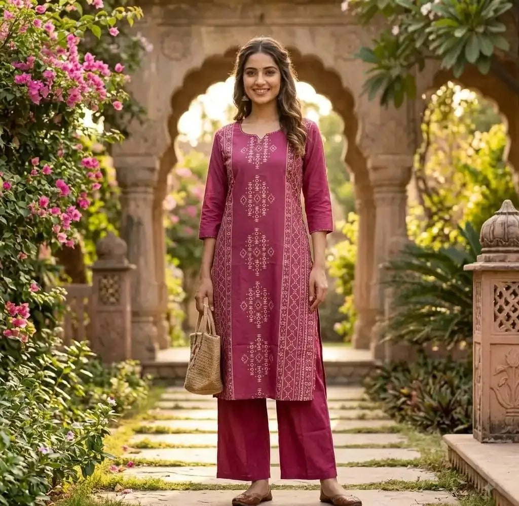 Kurti Palazzo Set