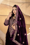 Elegant Velvet Suit Set - Heavy Embroidery & Sequence Work for Women