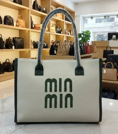 Elegant Vintage Tote Bag - Spacious Laptop Carryall for Women