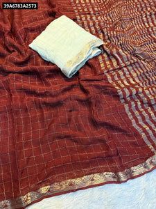 Elegant Viscose Chinon Saree for Women | Festive & Casual Ethnic Wear Online