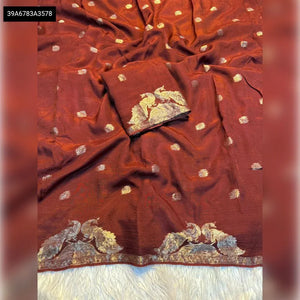 Elegant Viscose Jacquard Saree - Festive Wear for Women