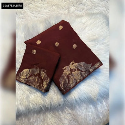 Elegant Viscose Jacquard Saree - Festive Wear for Women