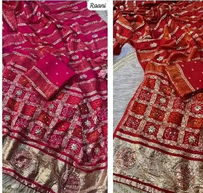 Elegant Viscose Weaving Saree with Premium Mirror Work - Festive Wear for Women