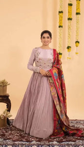 Elegant Women's Indo-Western Party Wear Gown