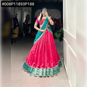 Elegant Zari Weaving Lehenga Choli - Festive Ready for Women