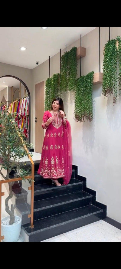 Embroidered Anarkali Gown for Women | Festive & Wedding Wear