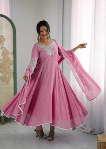 TrendBuy Women's Embroidered Anarkali Gown | Festive Ethnic Wear Online