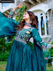 Embroidered Anarkali Women's Gown | Festive & Party Wear by One Level Up