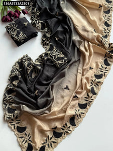 Buy Embroidered Chinnon Silk Saree for Women | Festive & Traditional Ethnic Wear Online