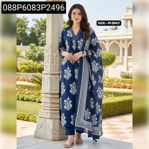 Embroidered Cotton Flared Kurta Set for Women | Traditional Wear