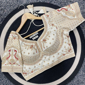 Embroidered Designer Backless Blouse for Women | Festive & Party Wear