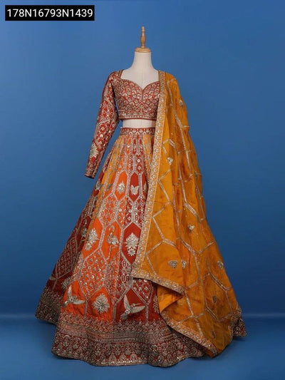 Embroidered Georgette Lehenga Choli for Women | Elegant Wedding & Festive Ethnic Wear Online