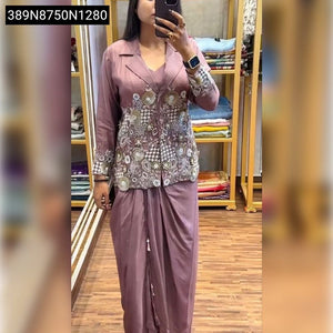 Embroidered Koti Lehenga Set for Women | Party & Wedding Wear