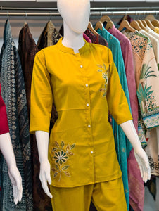 Embroidered Kurti Set for Women | Casual Chic