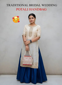 Buy Embroidered Potali Handbag for Women | Bridal, Festive & Ethnic Wear Online