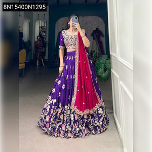 Embroidered Sequined Lehenga Choli for Women | Festive & Wedding Attire