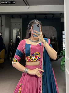 Embroidered Silk Crepe Lehenga for Women | Festive & Wedding Wear